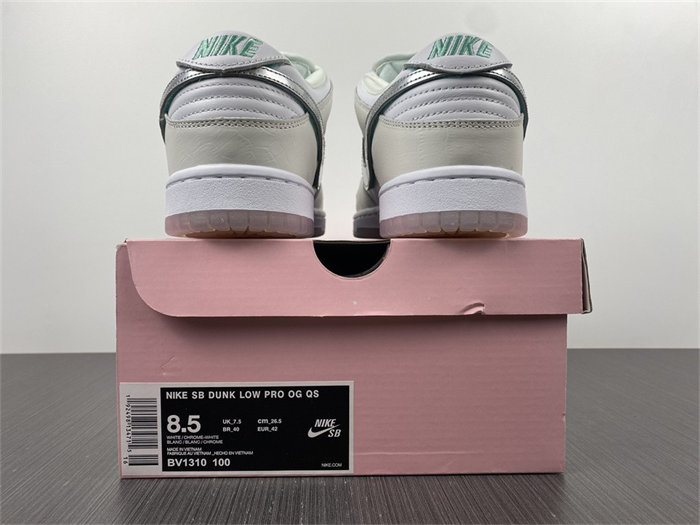 nike sb dunk low Di*m*nd s*pply co white Di*m*nd bv1310-100