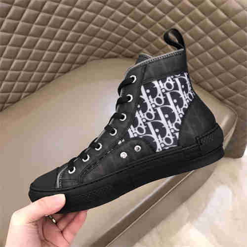 DR B23 OBLIQUE HIGH TOP SNEAKER BLACK