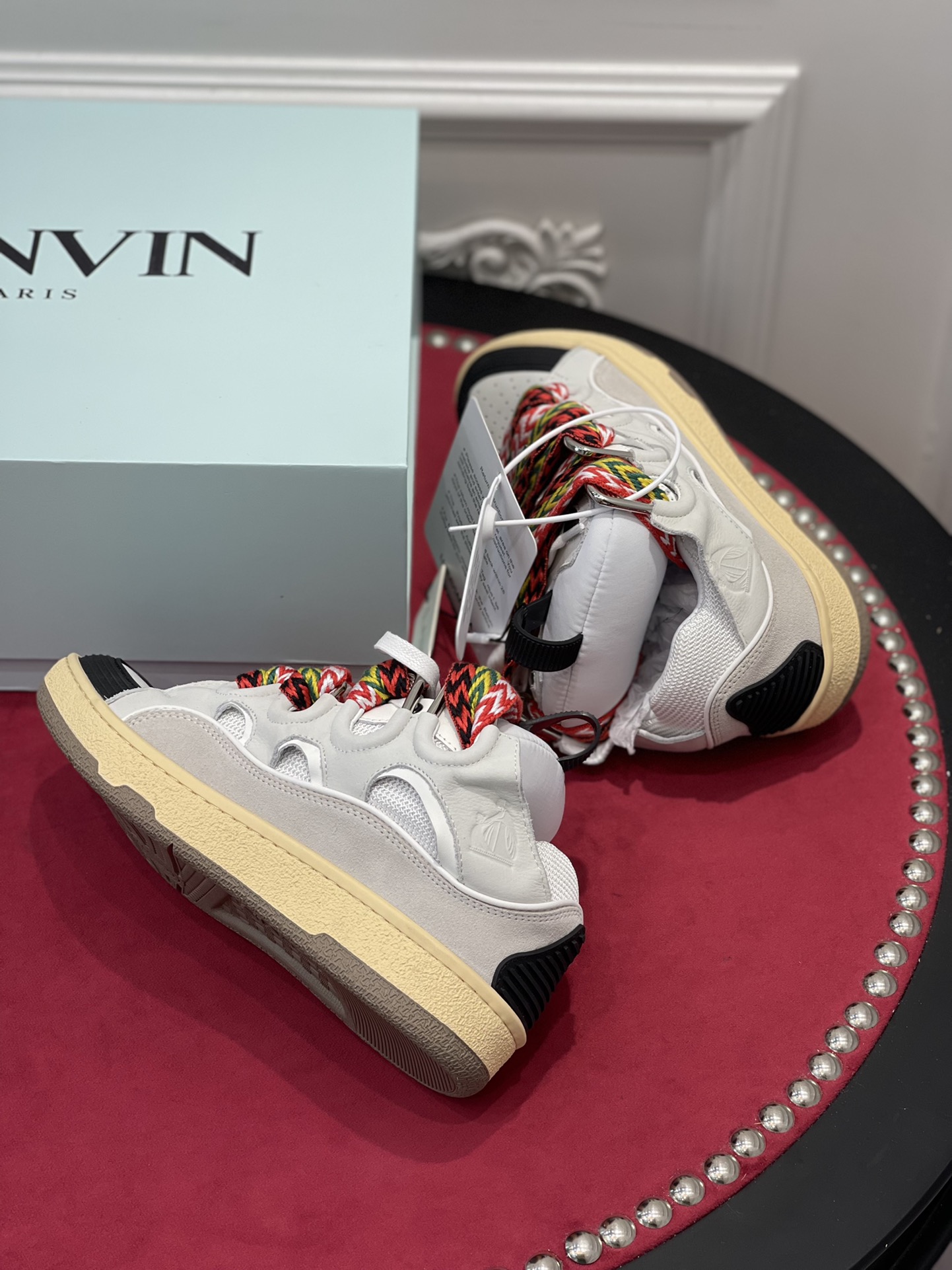 Lanvon Leather CurbWhite Black Gum FW-SKDK02-DRAG-A2100