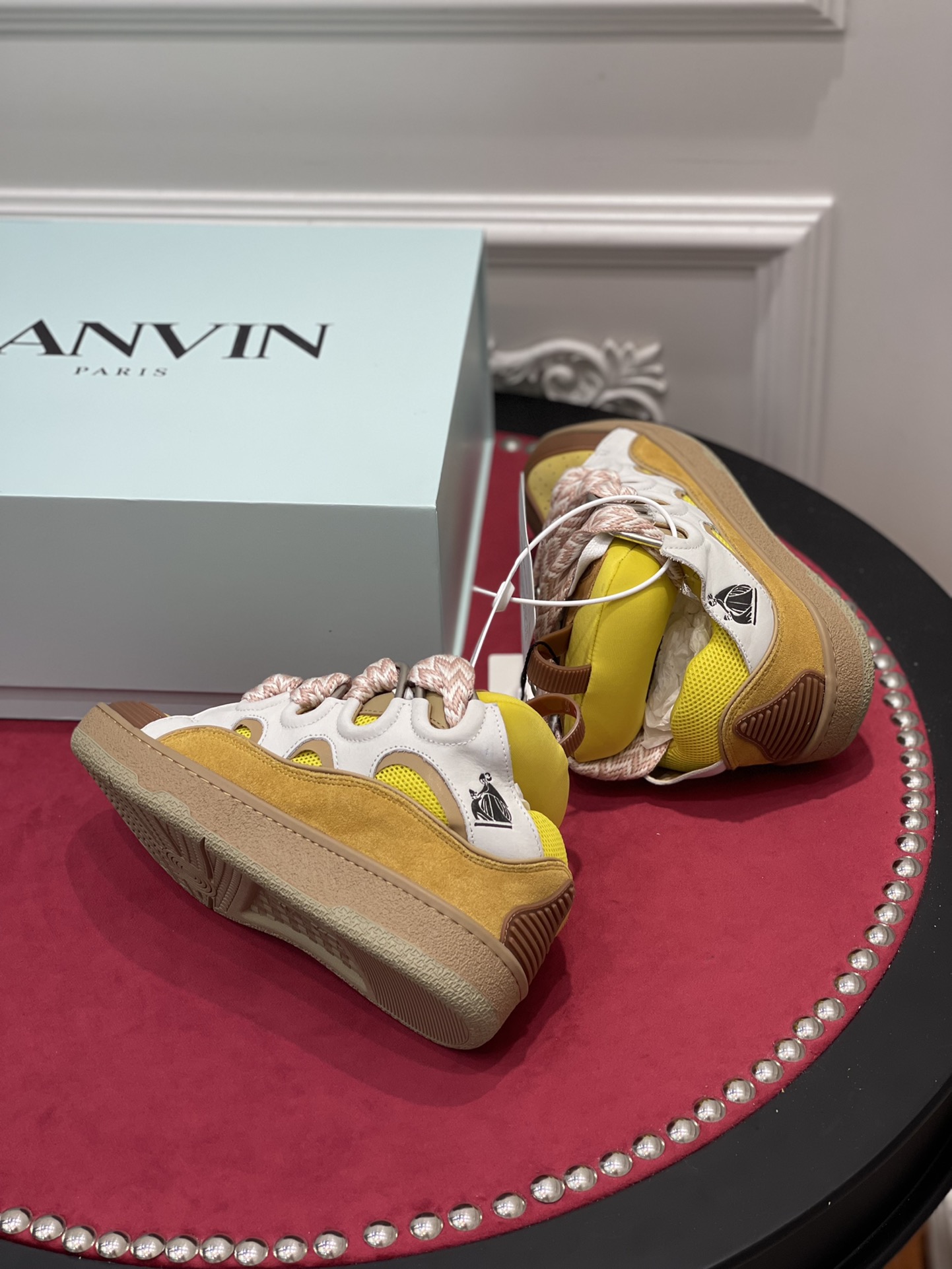 Lanvon Leather Curb Beige Yellow FM-SKRK11-DRAG-H200509