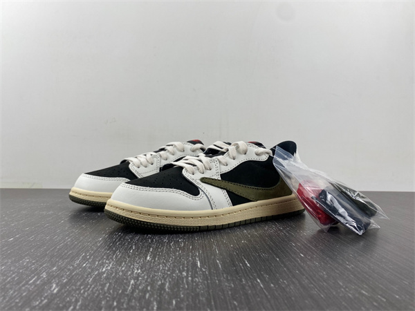 TRAVIS SCOTT X AIR JORDAN 1 LOW OG PS ''OLIVE'' FOR KID DZ5909-106